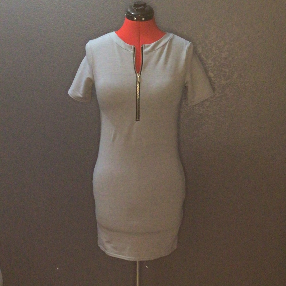 Misspap Zipper front bodycon dress